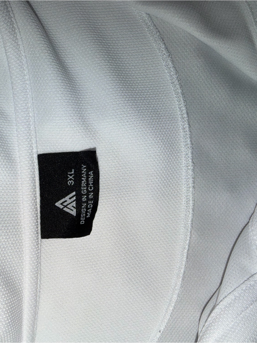 3xl White Athletic Polo With Logo Tag